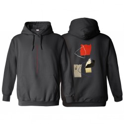 SWEAT POETIC COLLECTIVE COLLAGE HOODIE - BLACK