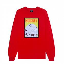 T-SHIRT HOCKEY HALF MASK LS - RED