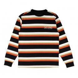 T-SHIRT WELCOME MEDIUS STRIPE YARN DYED LS KNIT - HARVEST