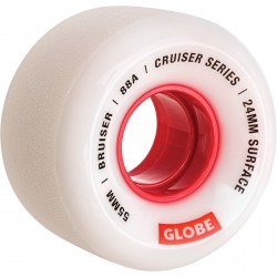 ROUES GLOBE BRUISER WHITE RED 88A - 55MM