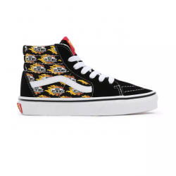 CHAUSSURES VANS SK8 HI KIDS - BLACK FLAMMING VANS