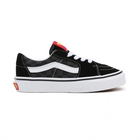 CHAUSSURES VANS SK8 LOW KIDS CHECKER - BLACK TONAL 