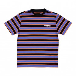 T-SHIRT WELCOME COOPER STRIPED YARN-DYED KNIT - BAJA BLUE