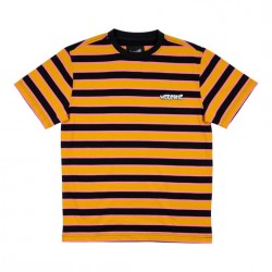 T-SHIRT WELCOME COOPER STRIPED YARN-DYED KNIT - GOLD