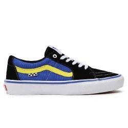 CHAUSSURES VANS SKATE SK8 LOW - BLACK DAZZLING BLUE 