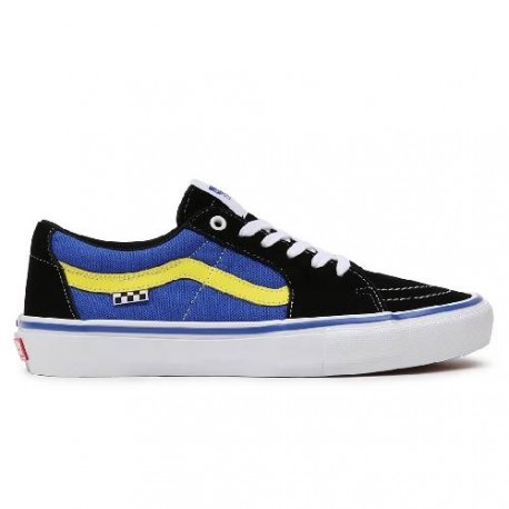 CHAUSSURES VANS SKATE SK8 LOW - BLACK DAZZLING BLUE 