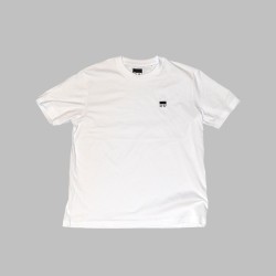 T-SHIRT SLIDEBOX CHEST BRODE - WHITE