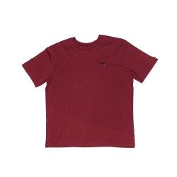 T-SHIRT SLIDEBOX CHEST BRODE - BURGUNDY