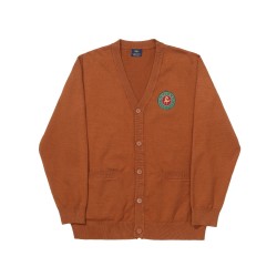SWEAT HELAS POLO CLUB KNITTED CARDIGAN - CAMEL 