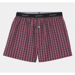CALECON BOXER CARHARTT WIP SCRIPT - JAMES CHECK ETNA RED 