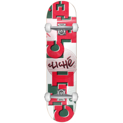 BOARD COMPLETE CLICHE UPPERCASE RED WHITE 7.875