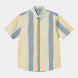 CHEMISE CARHARTT WIP GILMAN STRIPE - PALE SPEARMINT MOON 