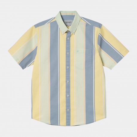 CHEMISE CARHARTT GILMAN STRIPE - PALE SPEARMINT MOON 