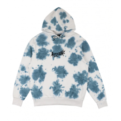 SWEAT WELCOME INKBLOT TIE-DYED HOODIE - MIST BONE