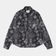 CHEMISE CARHARTT WIP LS VERSE - VERSE PRINT BLACK HEAVY STONE WASH