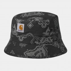 BOB CARHARTT WIP VERSE BUCKET HAT - VERSE PRINT BLACK 