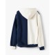 SWEAT POETIC COLLECTIVE BLOCK COLOR - BEIGE NAVY