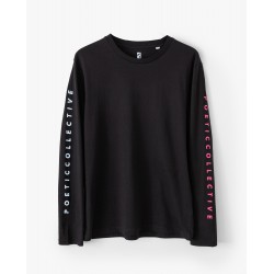 T-SHIRT POETIC COLLECTIVE LONGSLEEVE - BLACK