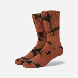 CHAUSSETTES STANCE DYED CREW - BROWN