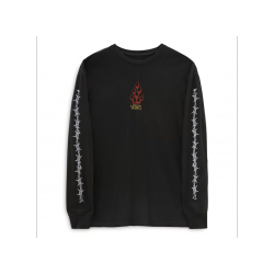 T-SHIRT VANS ELIJAH BERLE VINTAGE LS - VINTAGE BLACK
