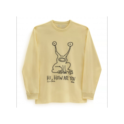 T-SHIRT VANS X DANIEL JOHNSTON OTW LS - PALE BANANA
