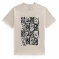 T-SHIRT VANS X DANIEL JOHNSTON CHECKERBOARD - ANTIQUE WHITE