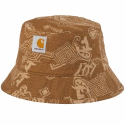 BOB CARHARTT WIP VERSE BUCKET HAT - VERSE PRINT HAMILTON BROWN