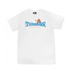 T-SHIRT THRASHER GONZ THUMBS UP - WHITE
