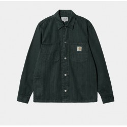 CHEMISE CARHARTT WIP SINCLAIR LS - JUNIPER BLUE GARMENT DYE 