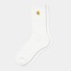 CHAUSSETTES CARHARTT WIP CHASE - WHITE GOLD