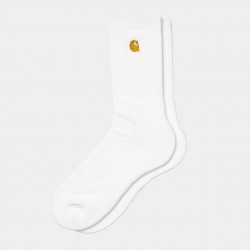 CHAUSSETTES CARHARTT WIP CHASE - WHITE GOLD