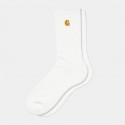 CHAUSSETTES CARHARTT WIP CHASE SOCKS - WHITE GOLD