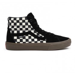 CHAUSSURES VANS BMX SK8-HI - CHECKERBOARD BLACK DARK GUM