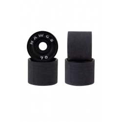 ROUES HAWGS WHEELS SUPREMES 78A BLACK - 70MM