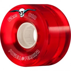 ROUES POWELL PERALTA CLEAR RED 80A - 63MM
