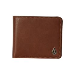 PORTEFEUILLE VOLCOM SLIM STONE PU WTL L - BROWN