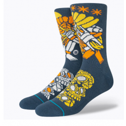 CHAUSSETTES STANCE DJ WARRIOR - BLUE 