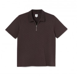 POLO POLAR ZIP - BORDEAUX