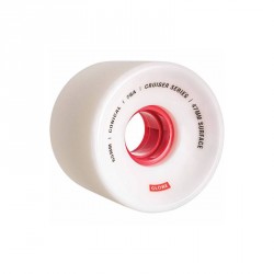 ROUES GLOBE CONICAL CRUISER WHEEL WHITE RED - 65MM