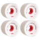 ROUES GLOBE CONICAL CRUISER WHEEL WHITE RED - 70MM