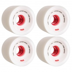 ROUES GLOBE CONICAL CRUISER WHEEL WHITE RED - 70MM