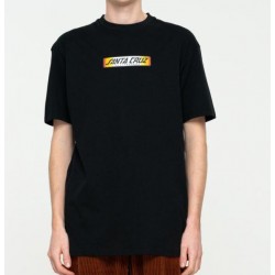 T-SHIRT SANTA CRUZ SUNDOWN RAY STRIP - BLACK 