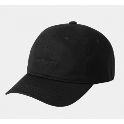 CASQUETTE CARHARTT WIP CANVAS SCRIPT CAP - BLACK BLACK