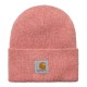 BONNET CARHARTT WIP ACRYLIC WATCH HAT - MISTY BLUSH HEATHER