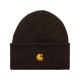 BONNET CARHARTT WIP CHASE BEANIE - DARK UMBER GOLD