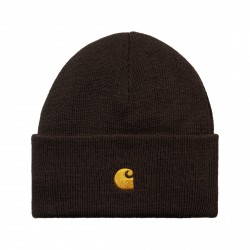 BONNET CARHARTT WIP CHASE BEANIE - DARK UMBER GOLD