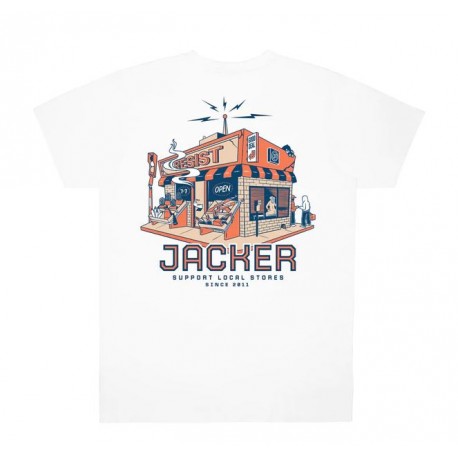 T-SHIRT JACKER LIQUOR STORE - WHITE 