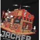 SWEAT HOOD JACKER LIQUOR STORE - BLACK