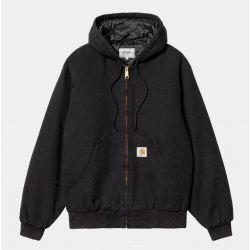 VESTE CARHARTT WIP OG ACTIVE JACKET - BLACK AGED CANVAS