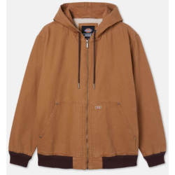 VESTE DICKIES HOODED DUCK CANVAS JACKET - STONE WASHED BROWN DUCK